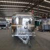 Customized Mobile Street Kitchen Coffee Snack Ice Cream Hot Dog Stainless Steel Travel Kitchen Airstream Food Truck Trailer with Equipment for Sale