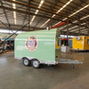 3m Mobile Round Shape Fast Food Trailer Round Coffee Cart com equipamento