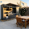 BBQ Island Grill Drawers Sink Equipment BBQ Grill Outdoor Kitchen Modular