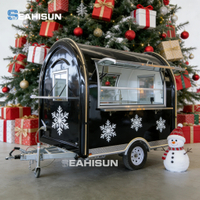 Custom Round Food Truck Ice Cream Cart Mobile Fast Food Trailer for Sale