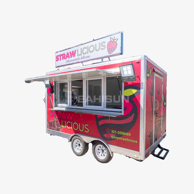 Pink Square Food Trailer-3.5m