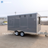 Pizza & Fast Crepe Food Truck With Full Kitchen Fiberglass Mobile Trailer Equipment Stainless Steel Frame Rust Resistant