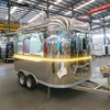 Stylish Mirror Stainless Steel Airstream Food Trailer with Full Kitchen SMAA-4000