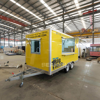 Coffee Van Restaurant Ice Food Cart Restaurant Food Truck Kitchen Food Trailer for Sale Europe 