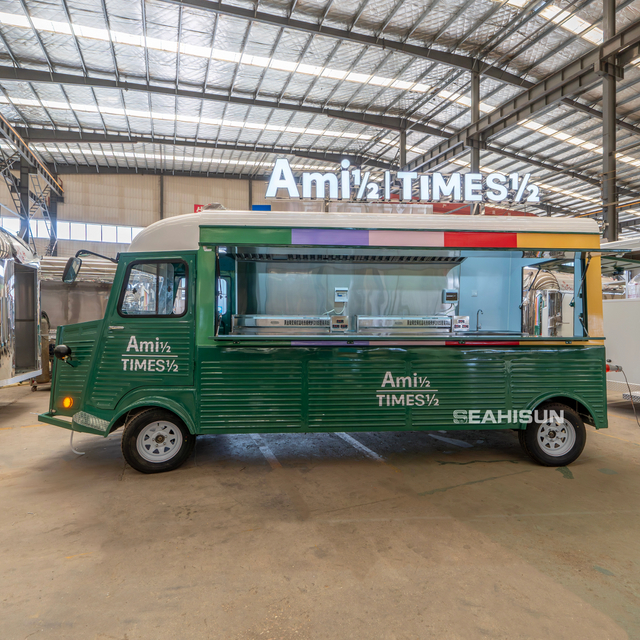 Hot Selling Street Certificate Electric Ice-Cream Mobile Coffee Cake Camper Trailer Hot Dog Citroen Fast Food Truck 