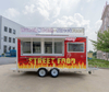 Custom Outdoor Street Ice Cream Coffee Street BBQ Mobile Snack Fast Food Trailer with Infrastructure Equipment Ready for Deliver