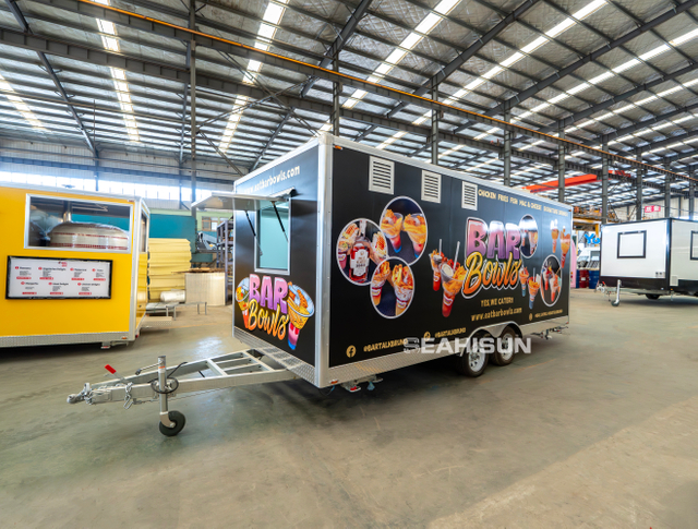  Full Kitchen Mobile Trailer Food Truck for Snack Food Doughnut Hot Dog Pizza Ice Cream