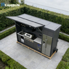 BBQ Island Grill Drawers Sink Equipment BBQ Grill Outdoor Kitchen Modular