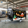 Custom Round Food Truck Ice Cream Cart Mobile Fast Food Trailer for Sale