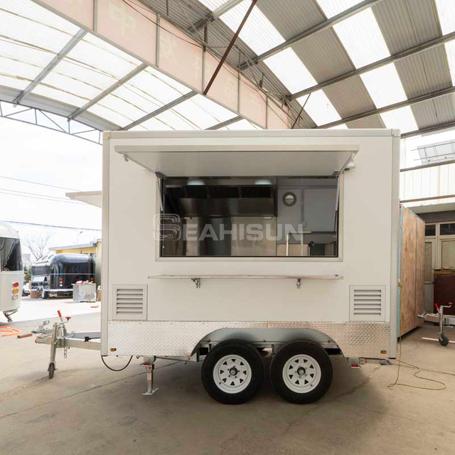 White Square Food Trailer-3m