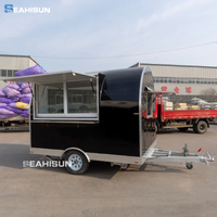 New Popular Fully Equipped Europe Customized Coffee Vending Cart Food Trailer Food Truck With Water Sink for Sale 
