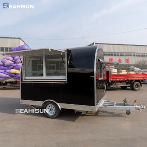 New Popular Fully Equipped Europe Customized Coffee Vending Cart Food Trailer Food Truck With Water Sink for Sale 