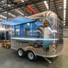 Customized Stainless Steel Durable Stylish Airstream Food Trailer 