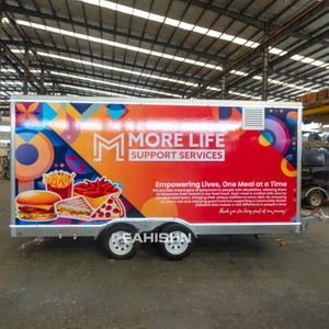 Custom Restaurant Equipment Mobile Catering Camper Travel Food Truck Concession Ice Cream Cart Small Pizza Food Trailer Price