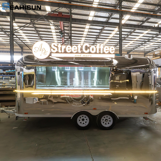 Customized logo and size for Airstream Food Trailer