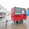 Red Round Food Trailer-2.5m