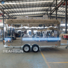 Stainless Steel & Campers Camping Truck Salon Ice Cream Car Mobile Business Cafe Truck Food Truck Windproof Mobile Food Trailer