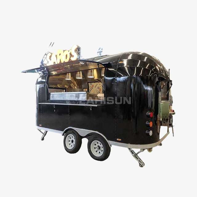 Iron Sheet Airstream Food Trailer-4m