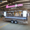 Stainless Steel & Campers Camping Truck Salon Ice Cream Car Mobile Business Cafe Truck Food Truck Windproof Mobile Food Trailer