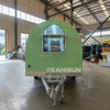 3m Mobile Round Shape Fast Food Trailer Round Coffee Cart com equipamento