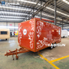  DOT Mobile Ice Cream Restaurant Piazza Trailer Hotdog Cart Food Trailer Food Truck with Full Kitchen
