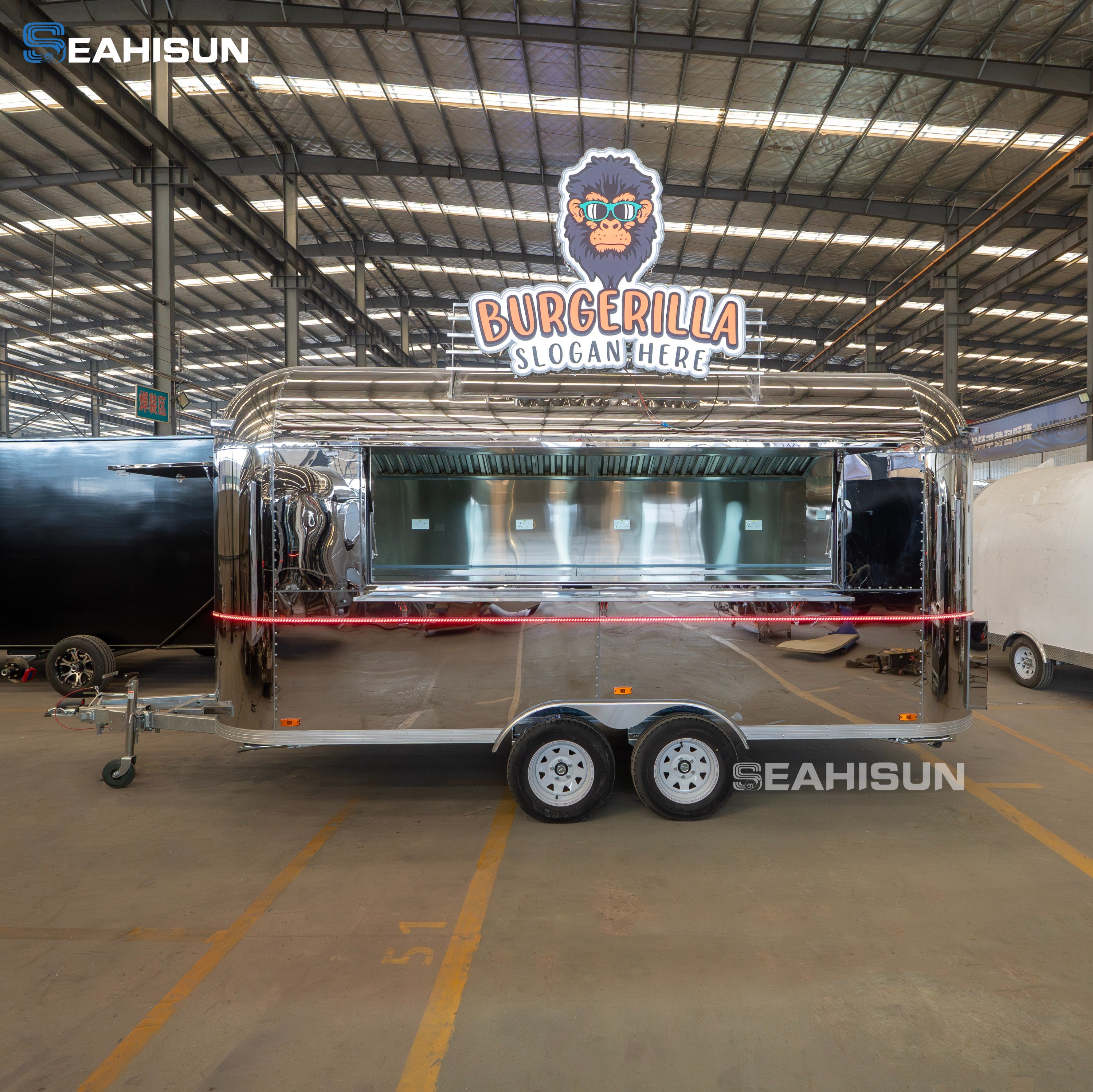 Introducing the Burgerilla Stainless Steel Food Truck: Your Ticket to Street Food Stardom