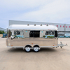 Airstream 304 Stainless Steel Food Truck Mobile Ice Cream Hot Dogs Catering Van Food Trailer for Sale