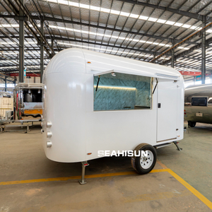  Street Coffee And Ice Cream Aluminum Bar Station Mobile Food Trailer for Sale