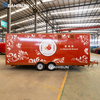  DOT Mobile Ice Cream Restaurant Piazza Trailer Hotdog Cart Food Trailer Food Truck with Full Kitchen