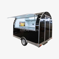 Black Round Food Trailer-3m