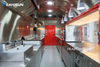 SEAHISUN Red Airstream Style Burger & Fries Food Trailer