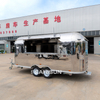 Airstream 304 Stainless Steel Food Truck Mobile Ice Cream Hot Dogs Catering Van Food Trailer for Sale