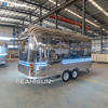Stainless Steel & Campers Camping Truck Salon Ice Cream Car Mobile Business Cafe Truck Food Truck Windproof Mobile Food Trailer