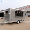 Pizza & Fast Crepe Food Truck With Full Kitchen Fiberglass Mobile Trailer Equipment Stainless Steel Frame Rust Resistant