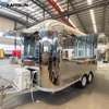 Premium Customizable Mirror Stainless Steel Airstream Food Trailer SMA-5000 