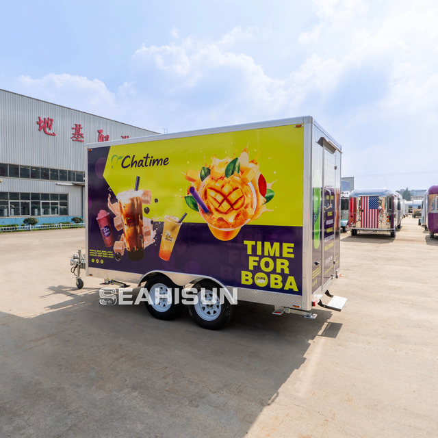 China Supplier Professional Multifunctional Full Kitchen Dining Cart Trailer Mobile Food Truck with Customized