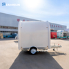 Seahisun Custom Vintage Style Mobile Food Trailer Cart Ice Cream Deep Fried Snacks Built-In Power Rust Resistant Mobile Catering