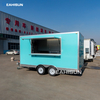 Multifunctional Commercial Catering Food Trailer with LED for Snack Food Mobile Kitchen Outdoor Use Easy Operation