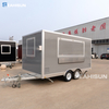 Pizza & Fast Crepe Food Truck With Full Kitchen Fiberglass Mobile Trailer Equipment Stainless Steel Frame Rust Resistant