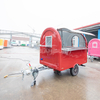 Red Round Food Trailer-2.5m