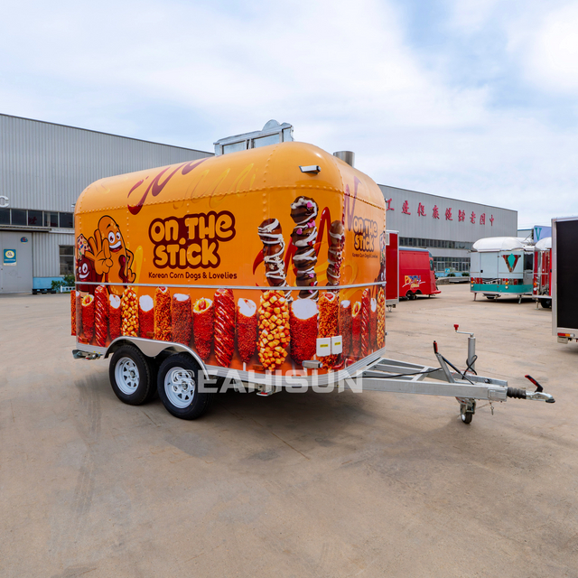 Stainless Steel Charcuterie Cart Coffee Station Food Trucks Ice Cream Buy a Food Trailer With Hamburger Pizza