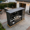 BBQ Island Grill Drawers Sink Equipment BBQ Grill Outdoor Kitchen Modular