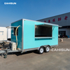 Multifunctional Commercial Catering Food Trailer with LED for Snack Food Mobile Kitchen Outdoor Use Easy Operation