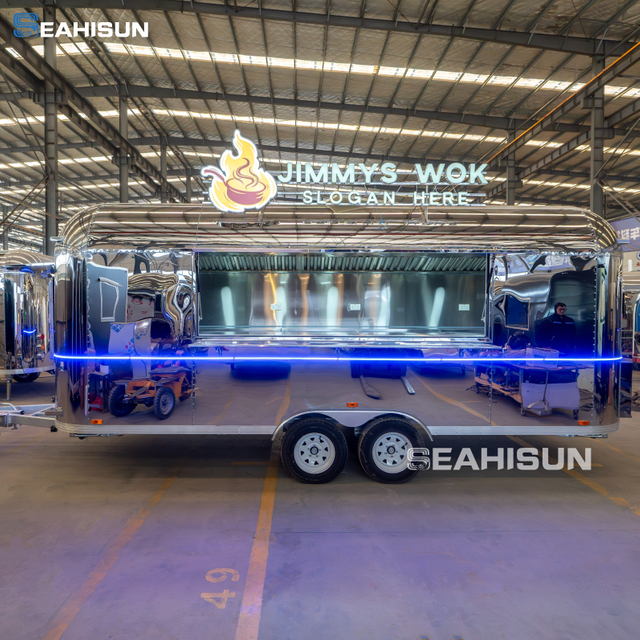 Outdoor Mobile Food Car Mobile Coffee Equipped Burger Commercial Coffee Street Hot Dog Food Cart Pizza Oven Foodtruck Food Trailer