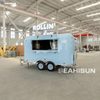 SEAHISUN Light Blue Aluminum Spray Airstream Style Food Trailer