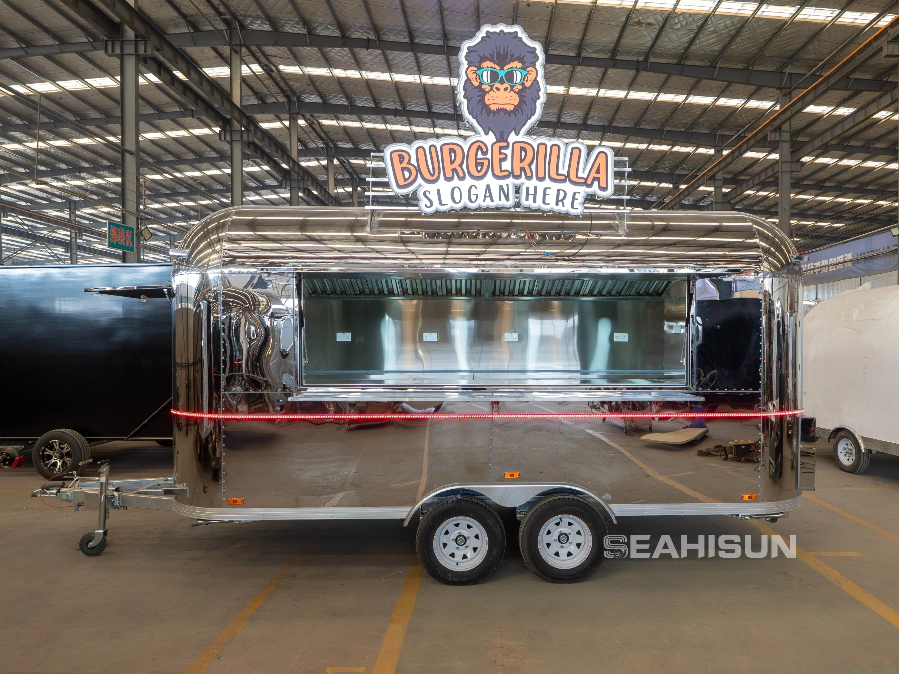 Introducing the Burgerilla Stainless Steel Food Truck: Your Ticket to Street Food Stardom