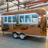 SEAHISUN Rose Gold Mirror Pizza Food Trailer