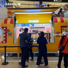 Custom Cartoon IP Mobile Bakery Food Cart Mall Concession Food Trailer With Display Cabinet