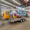 Mirror Stainless Steel Airstream Style Mobile Food Trailer