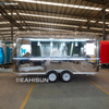 SEAHISUN Mirror Stainless Steel Mobile Food Trailer